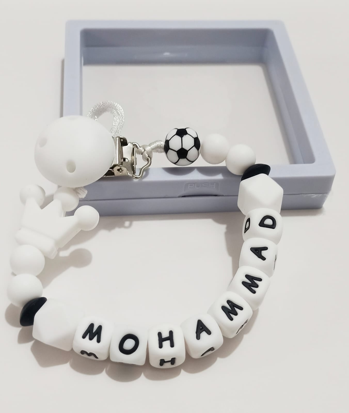 علاقات مصاصة تاج كرة القدم أبيض White Soccer King