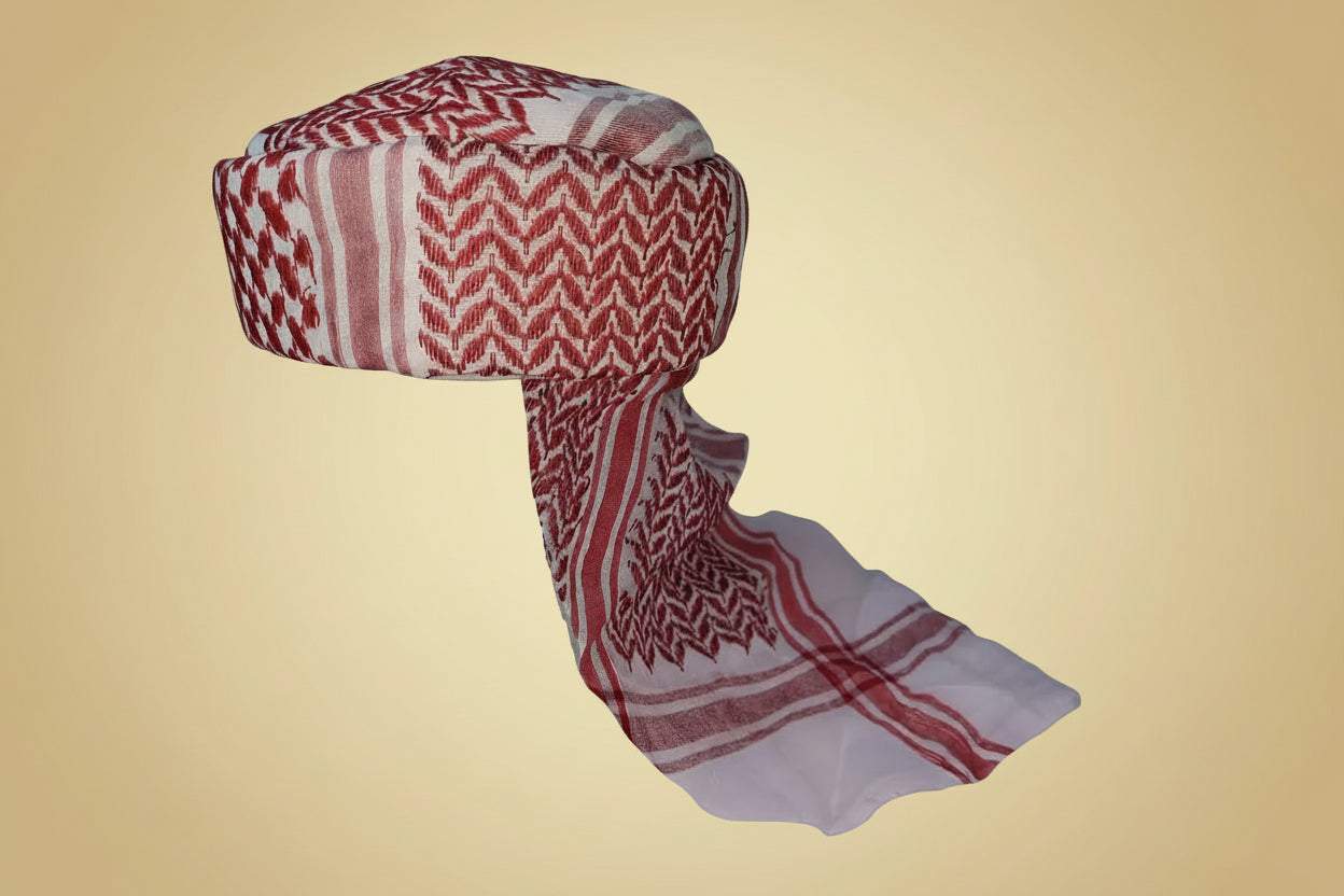 قبعة بيضاء جاهزة شماغ